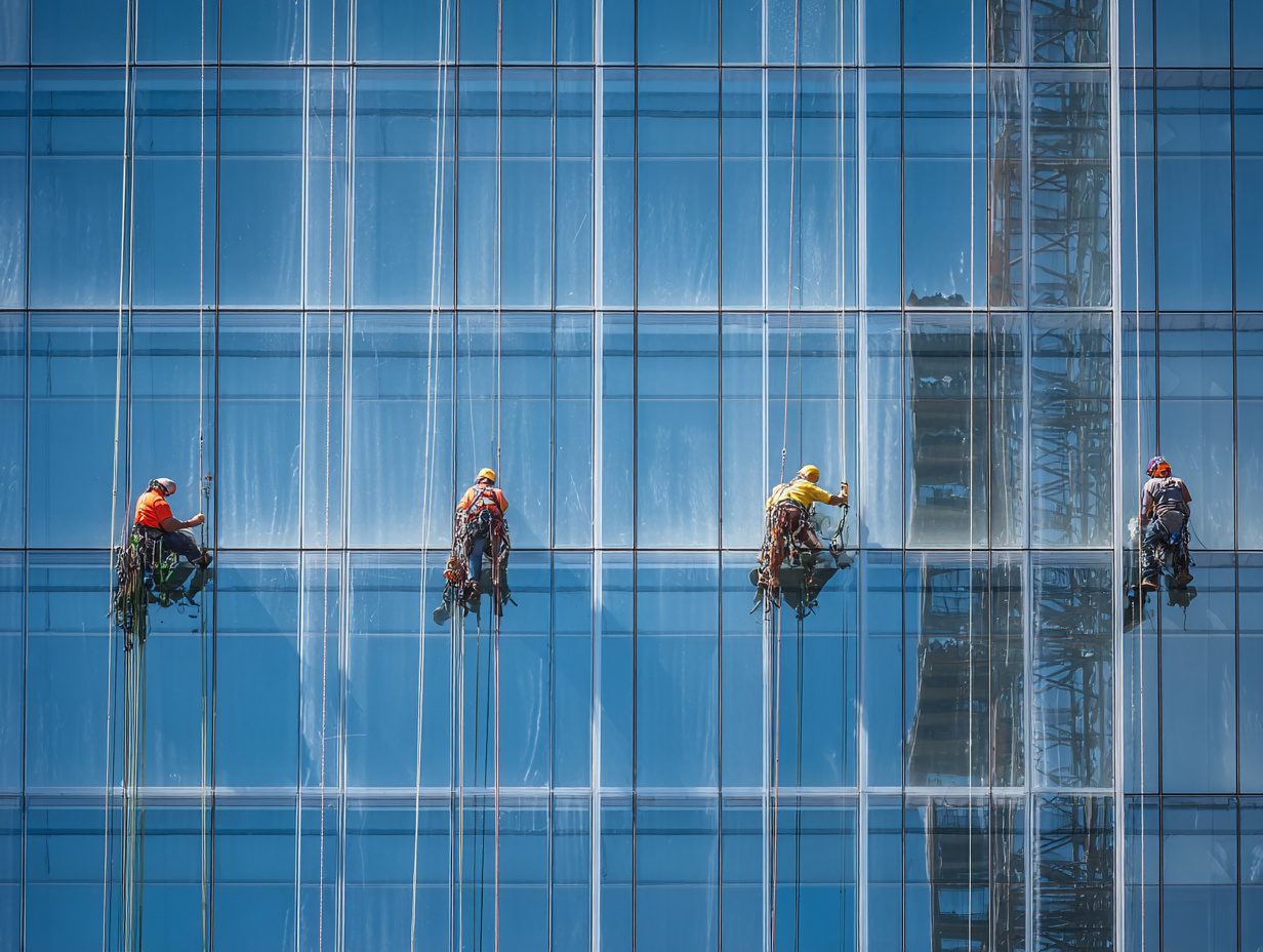 Curtain wall and glazing mockup